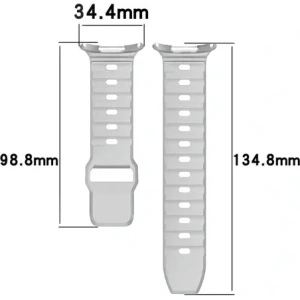 Hurtownia GSM - Silikonový pásek Bizon Strap Watch Silicone pro Samsung Galaxy Watch Ultra 47 mm světle šedý - BIZ6051 - {ean13} - Hurt