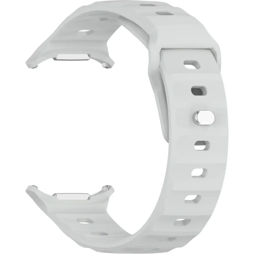 Silikonowy pasek Bizon Strap Watch Silicone do Samsung Galaxy Watch Ultra 47 mm jasnoszary