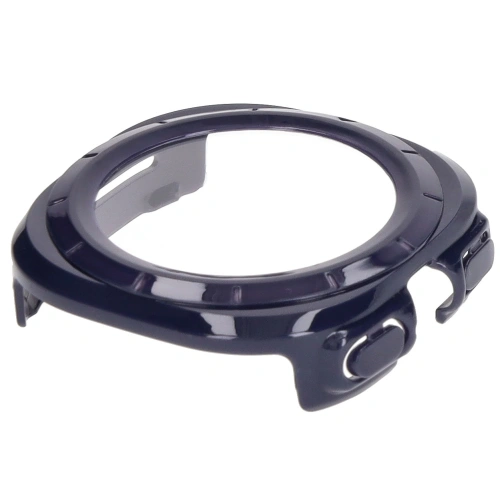 Etui ze szkłem do zegarka Bizon Case+Glass Watch do Samsung Galaxy Watch Ultra 47 mm niebieskie