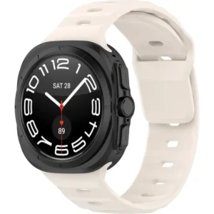 Hurtownia GSM - Silikonový pásek Bizon Strap Watch Silicone do Samsung Galaxy Watch Ultra 47 mm světlobežový - BIZ5872 - {ean13} - Hurt