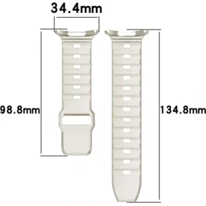 Hurtownia GSM - Silikonový pásek Bizon Strap Watch Silicone do Samsung Galaxy Watch Ultra 47 mm světlobežový - BIZ5872 - {ean13} - Hurt