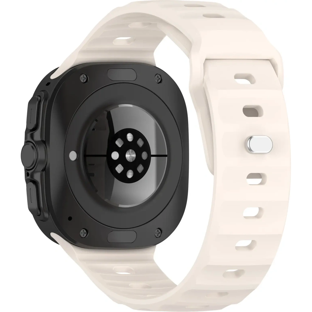Hurtownia GSM - Silikonový pásek Bizon Strap Watch Silicone do Samsung Galaxy Watch Ultra 47 mm světlobežový - BIZ5872 - {ean13} - Hurt