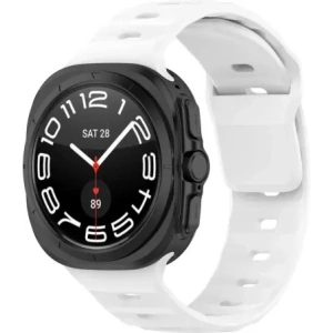 Hurtownia GSM - Silikonový pásek Bizon Strap Watch Silicone do Samsung Galaxy Watch Ultra 47 mm bílý - BIZ5882 - {ean13} - Hurt