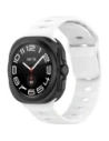 Silikonowy pasek Bizon Strap Watch Silicone do Samsung Galaxy Watch Ultra 47 mm biały