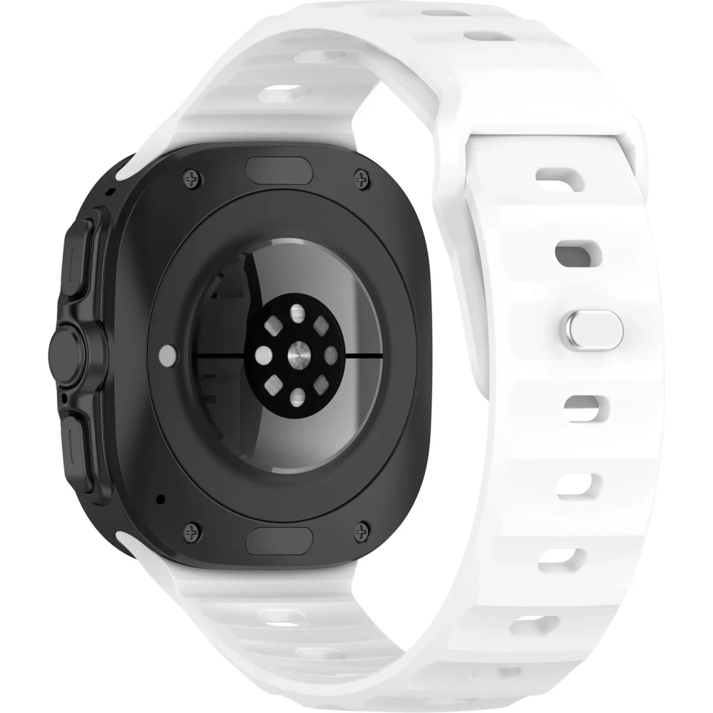 Hurtownia GSM - Silikonowy pasek Bizon Strap Watch Silicone do Samsung Galaxy Watch Ultra 47 mm biały - BIZ5882 - {ean13} - Hurt