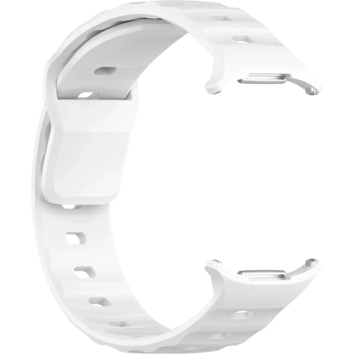 Silikonowy pasek Bizon Strap Watch Silicone do Samsung Galaxy Watch Ultra 47 mm biały