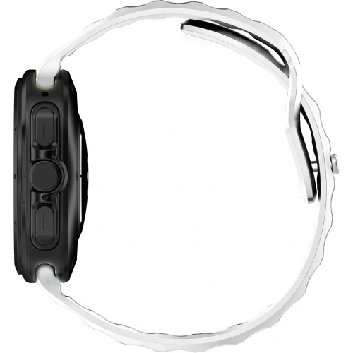 Silikonowy pasek Bizon Strap Watch Silicone do Samsung Galaxy Watch Ultra 47 mm biały