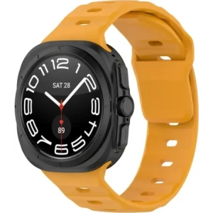Hurtownia GSM - Silikonový pásek Bizon Strap Watch Silicone do Samsung Galaxy Watch Ultra 47 mm žlutý - BIZ5899 - {ean13} - Hurt