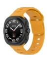 Silikonowy pasek Bizon Strap Watch Silicone do Samsung Galaxy Watch Ultra 47 mm żółty