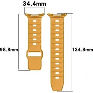Hurtownia GSM - Silikonový pásek Bizon Strap Watch Silicone do Samsung Galaxy Watch Ultra 47 mm žlutý - BIZ5899 - {ean13} - Hurt