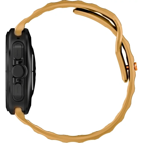 Silikonowy pasek Bizon Strap Watch Silicone do Samsung Galaxy Watch Ultra 47 mm żółty