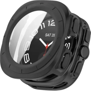 Hurtownia GSM - Etui se sklem na hodinky Bizon Case+Glass Watch pro Samsung Galaxy Watch Ultra 47 mm matně černé - BIZ5900 - {ean13} - Hurt
