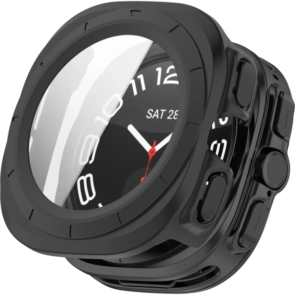 Hurtownia GSM - Bizon Case+Glass Uhr Samsung Galaxy Uhr Ultra 47 mm matt schwarz - BIZ5900 - {ean13} - Hurt
