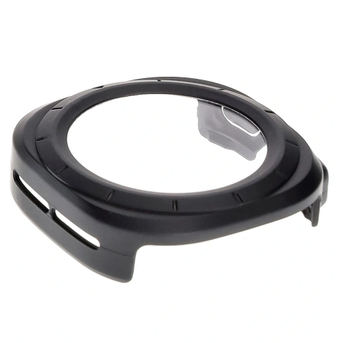 Etui ze szkłem do zegarka Bizon Case+Glass Watch do Samsung Galaxy Watch Ultra 47 mm matowo czarne