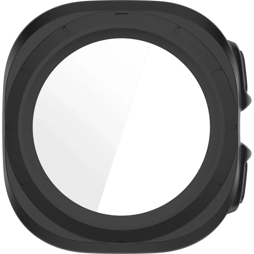 Etui ze szkłem do zegarka Bizon Case+Glass Watch do Samsung Galaxy Watch Ultra 47 mm matowo czarne