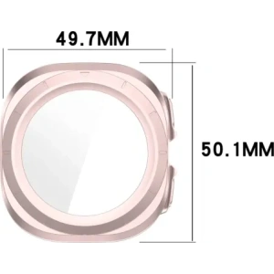 Hurtownia GSM - Etui se sklem na hodinky Bizon Case+Glass Watch pro Samsung Galaxy Watch Ultra 47 mm saténově růžové - BIZ6064 - {ean13} - Hurt