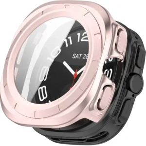 Hurtownia GSM - Etui se sklem na hodinky Bizon Case+Glass Watch pro Samsung Galaxy Watch Ultra 47 mm saténově růžové - BIZ6064 - {ean13} - Hurt