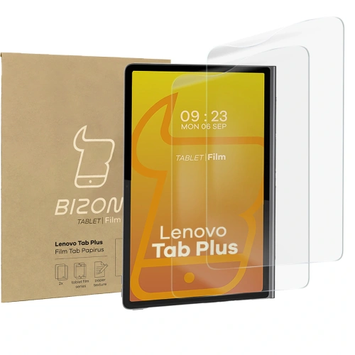 Folia imitująca papier Bizon Film Tab Papirus do Lenovo Tab Plus 11.5" 2024 [2 PACK]