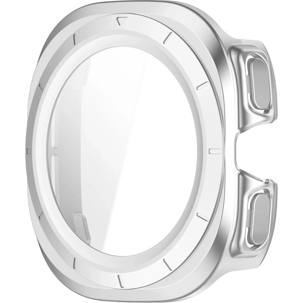 Hurtownia GSM - Bizon Case+Glass Uhr Samsung Galaxy Uhr Ultra 47 mm satin silber - BIZ6067 - {ean13} - Hurt