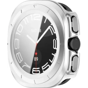 Hurtownia GSM - Etui se sklem pro hodinky Bizon Case+Glass Watch do Samsung Galaxy Watch Ultra 47 mm saténově stříbrné - BIZ6067 - {ean13} - Hurt