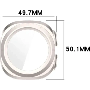 Hurtownia GSM - Etui se sklem na hodinky Bizon Case+Glass Watch pro Samsung Galaxy Watch Ultra 47 mm saténově šampaňské - BIZ5912 - {ean13} - Hurt