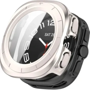 Hurtownia GSM - Etui se sklem na hodinky Bizon Case+Glass Watch pro Samsung Galaxy Watch Ultra 47 mm saténově šampaňské - BIZ5912 - {ean13} - Hurt