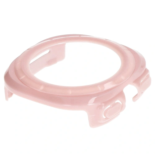 Etui ze szkłem do zegarka Bizon Case+Glass Watch do Samsung Galaxy Watch Ultra 47 mm różowe