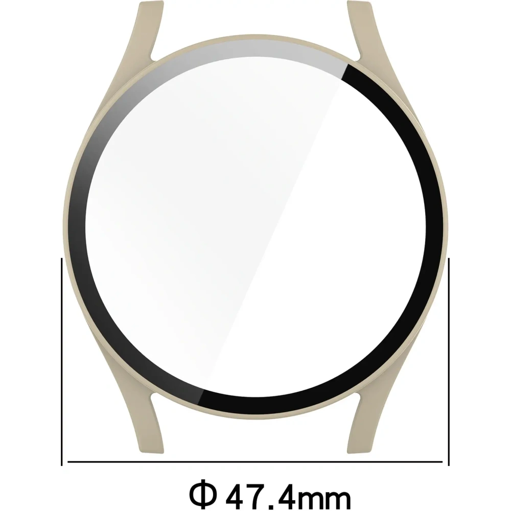 Hurtownia GSM - Bizon Case+Glass Ceas Samsung Galaxy Watch 7 44 mm bej - BIZ6070 - {ean13} - Hurt