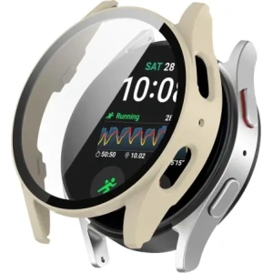 Hurtownia GSM - Etui se sklem pro hodinky Bizon Case+Glass Watch do Samsung Galaxy Watch 7 44 mm béžové - BIZ6070 - {ean13} - Hurt