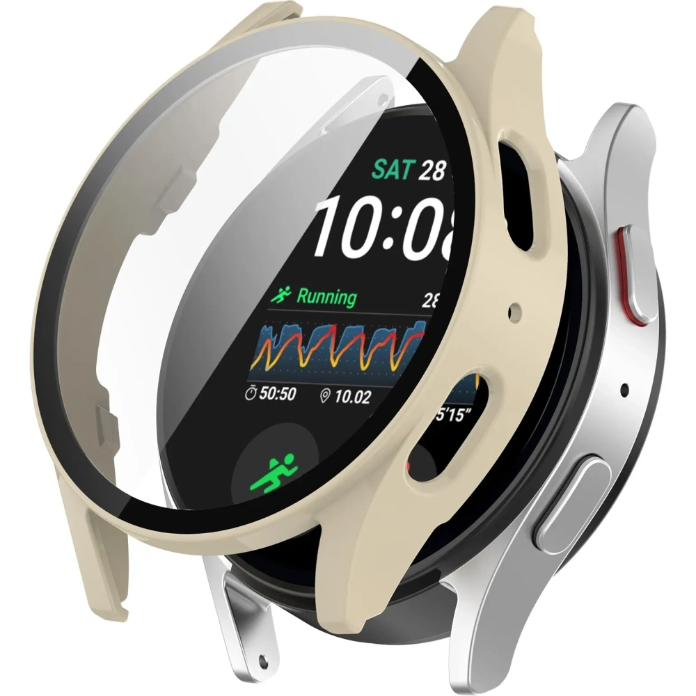 Hurtownia GSM - Bizon Case+Glass Ceas Samsung Galaxy Watch 7 44 mm bej - BIZ6070 - {ean13} - Hurt