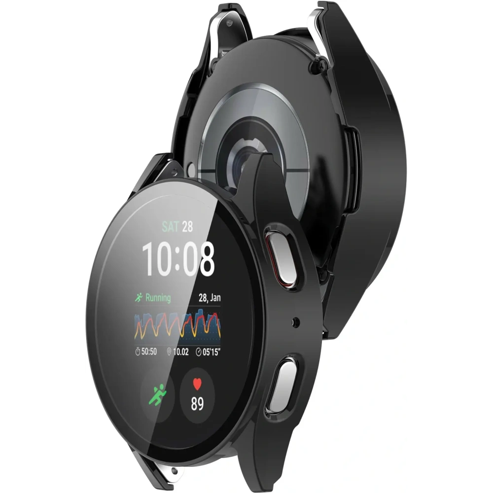 Hurtownia GSM - Etui se sklem pro hodinky Bizon Case+Glass Watch do Samsung Galaxy Watch 7 44 mm černé - BIZ6073 - {ean13} - Hurt