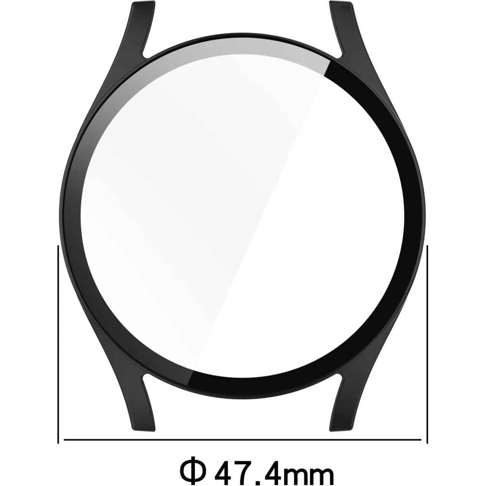Hurtownia GSM - Bizon Case+Glass Ceas Samsung Galaxy Watch 7 44 mm negru - BIZ6073 - {ean13} - Hurt