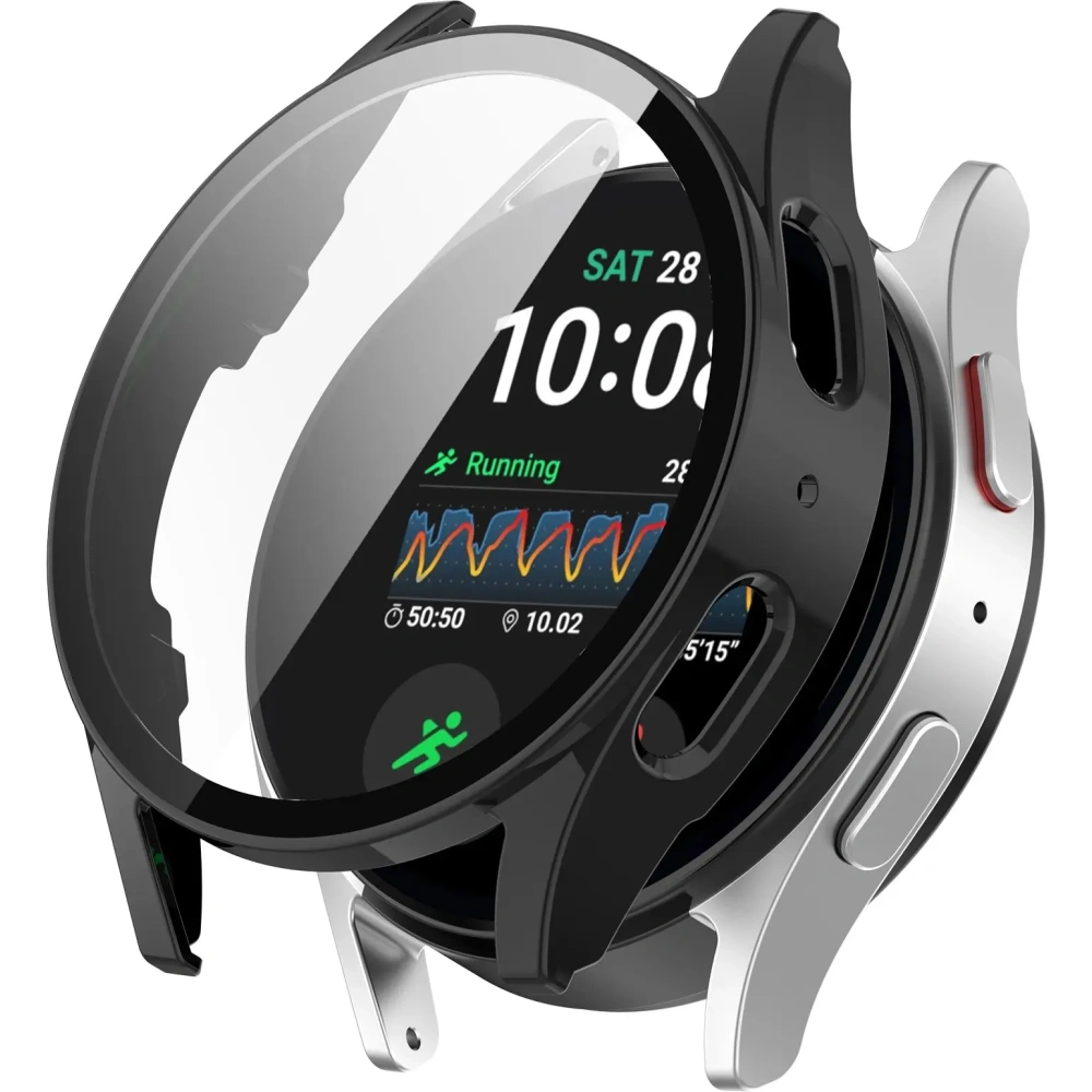 Hurtownia GSM - Etui se sklem pro hodinky Bizon Case+Glass Watch do Samsung Galaxy Watch 7 44 mm černé - BIZ6073 - {ean13} - Hurt