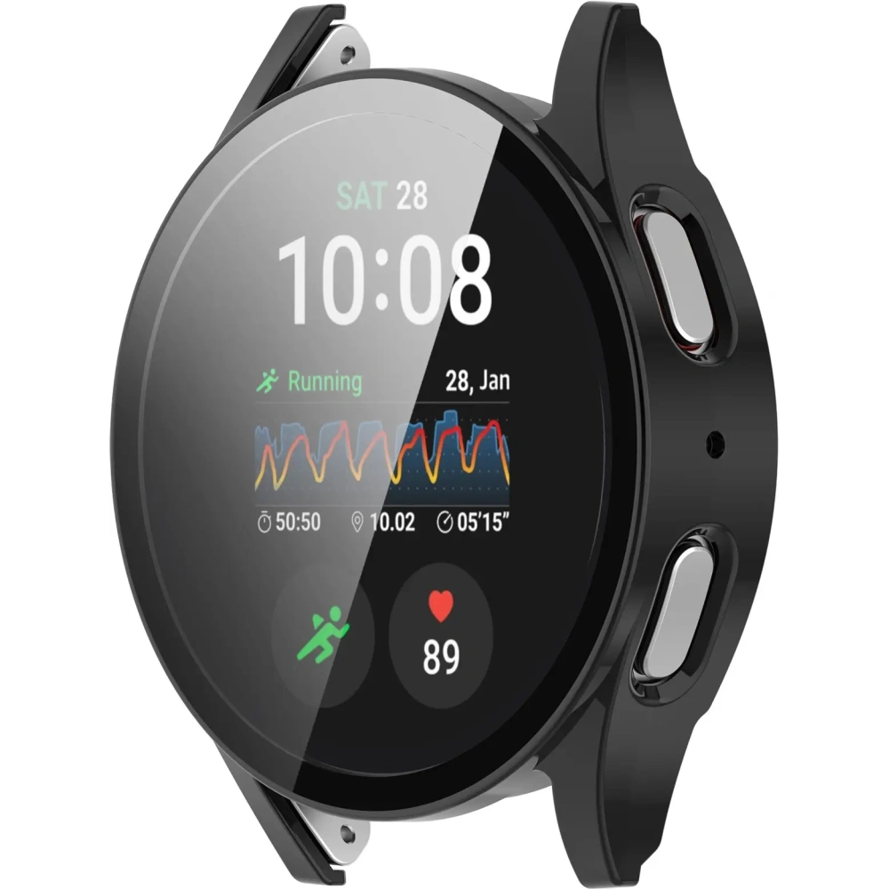 Hurtownia GSM - Etui se sklem pro hodinky Bizon Case+Glass Watch do Samsung Galaxy Watch 7 44 mm černé - BIZ6073 - {ean13} - Hurt