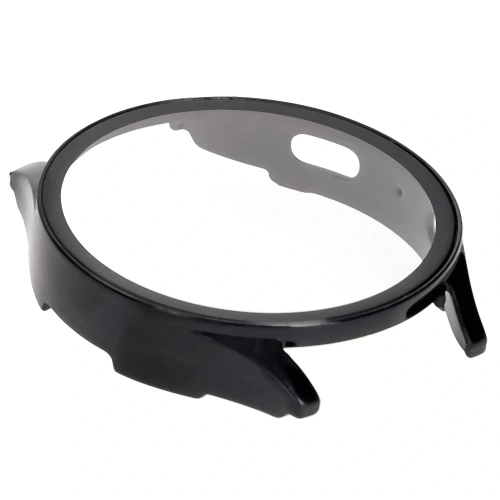 Etui ze szkłem do zegarka Bizon Case+Glass Watch do Samsung Galaxy Watch 7 44 mm czarne