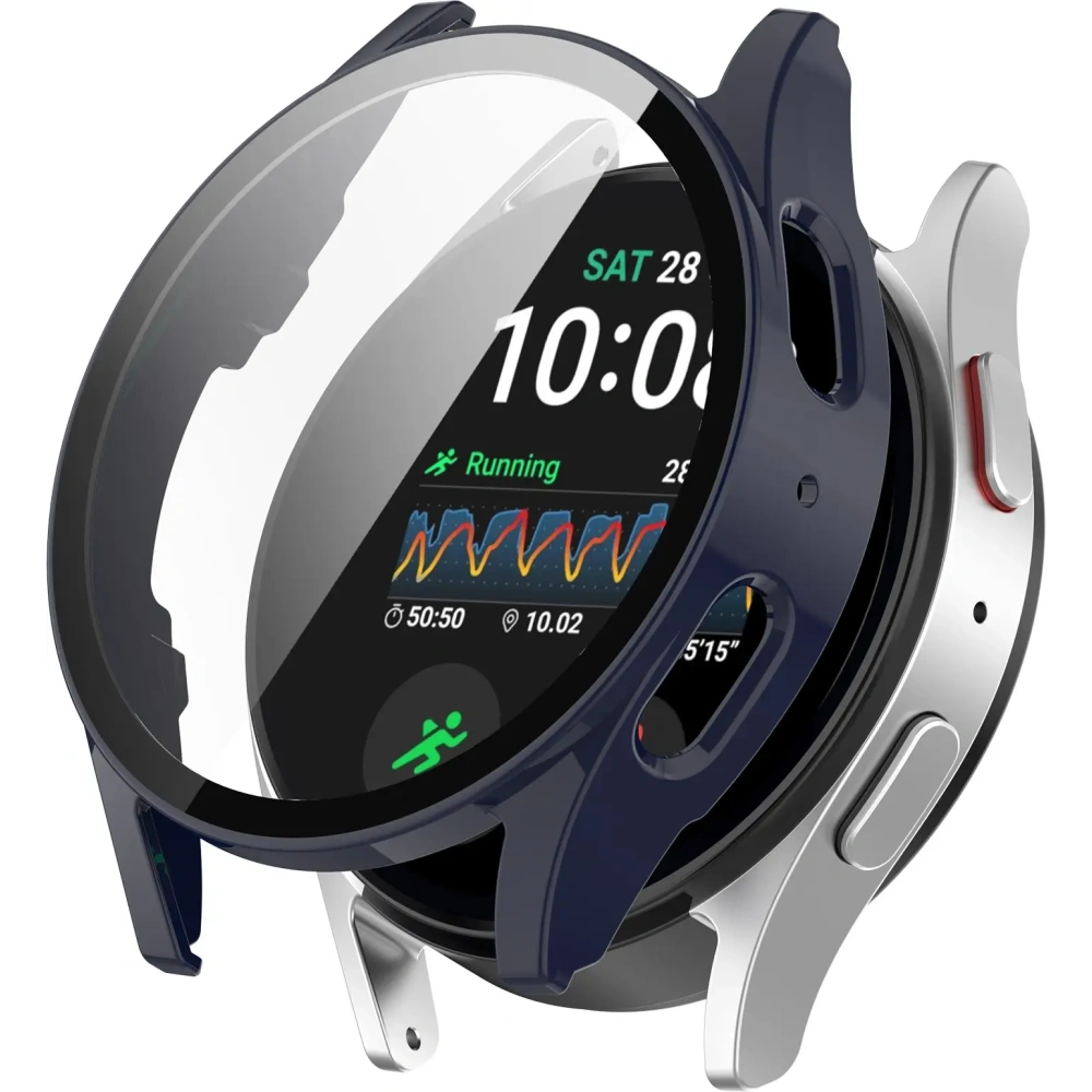 Wholesale Bizon Case+Glass Watch Samsung Galaxy Watch 7 44 mm blue - BIZ6074 - {ean13} - Hurt