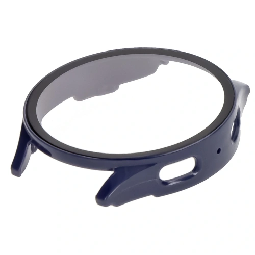 Etui ze szkłem do zegarka Bizon Case+Glass Watch do Samsung Galaxy Watch 7 44 mm niebieskie