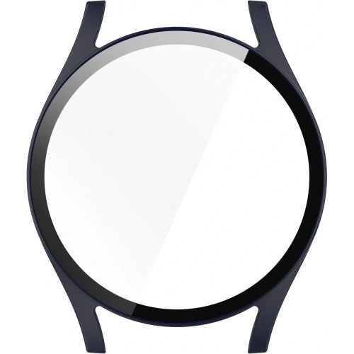 Etui ze szkłem do zegarka Bizon Case+Glass Watch do Samsung Galaxy Watch 7 44 mm niebieskie