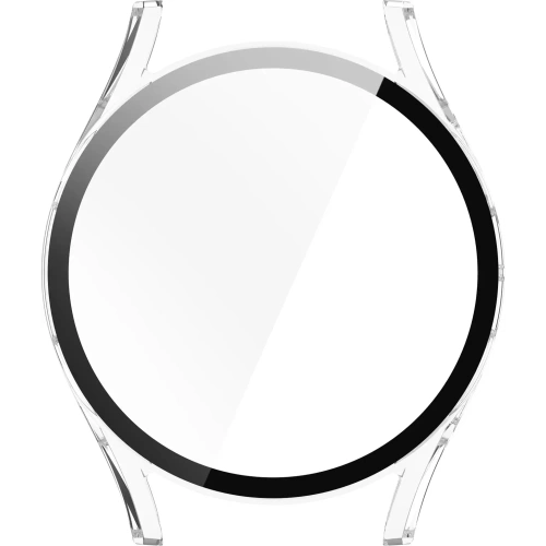 Etui ze szkłem do zegarka Bizon Case+Glass Watch do Samsung Galaxy Watch 7 44 mm przezroczyste