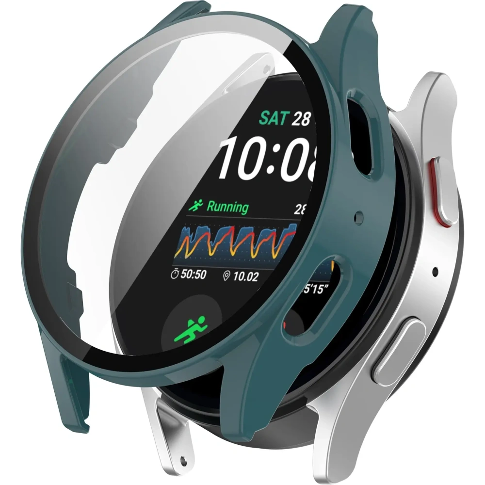 Hurtownia GSM - Etui se sklem na hodinky Bizon Case+Glass Watch do Samsung Galaxy Watch 7 44 mm zelené - BIZ6076 - {ean13} - Hurt