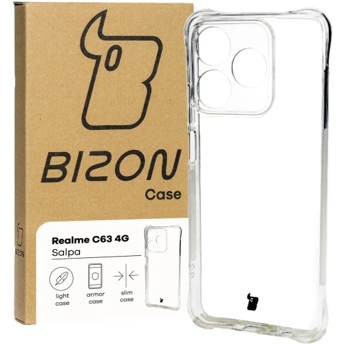 Elastyczne etui Bizon Case Salpa do Realme C63 4G przezroczyste