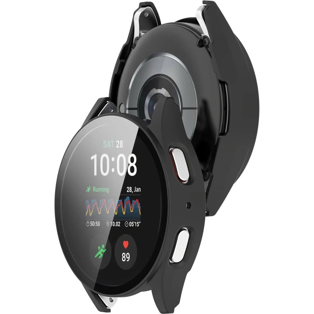 Hurtownia GSM - Etui ze skla na hodinky Bizon Case+Glass Watch do Samsung Galaxy Watch 7 44 mm černé matné - BIZ6078 - {ean13} - Hurt
