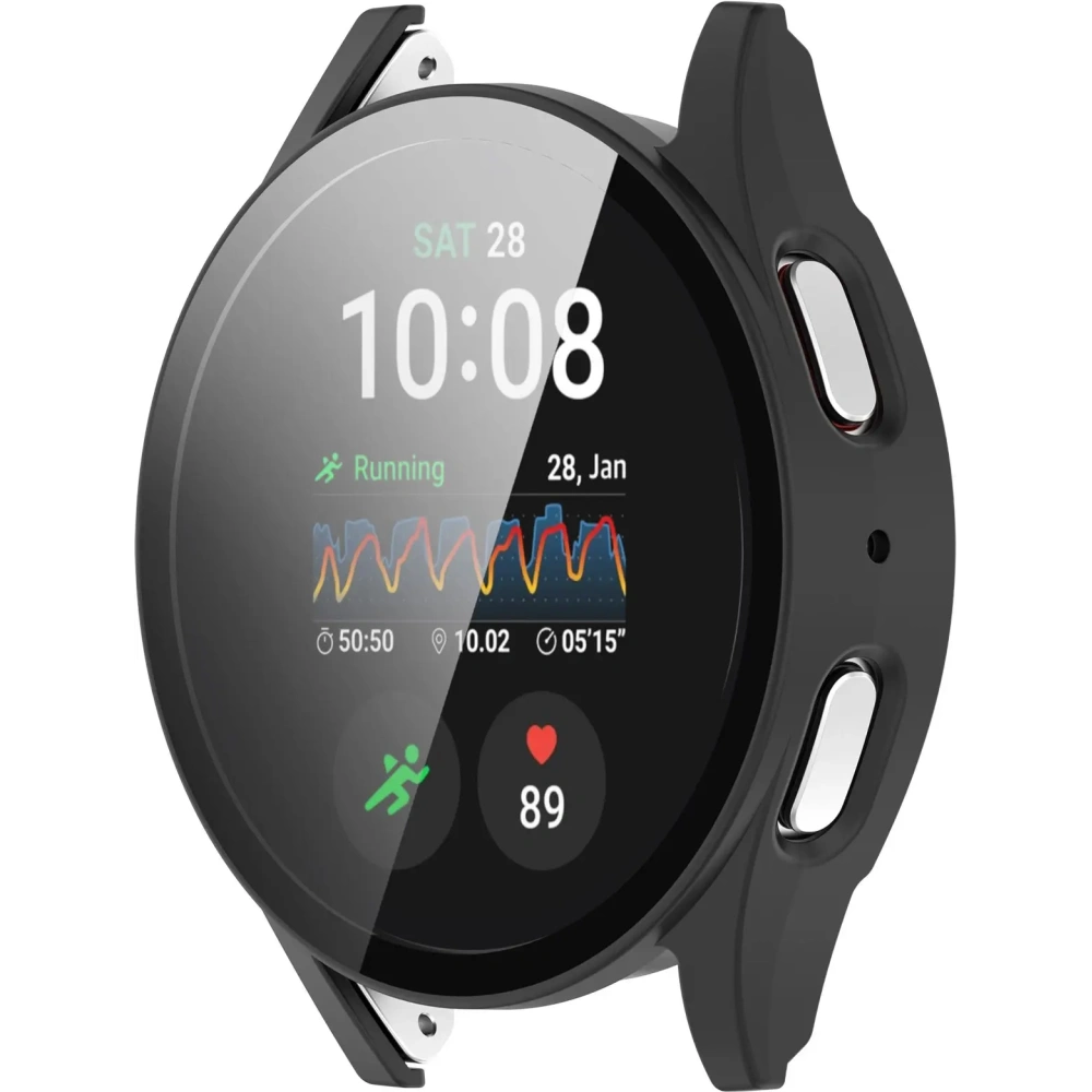 Hurtownia GSM - Etui ze skla na hodinky Bizon Case+Glass Watch do Samsung Galaxy Watch 7 44 mm černé matné - BIZ6078 - {ean13} - Hurt