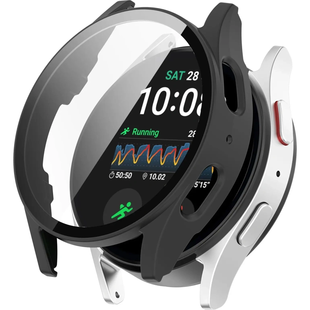 Hurtownia GSM - Bizon Case+Glass Ceas Samsung Galaxy Watch 7 44 mm negru mat - BIZ6078 - {ean13} - Hurt