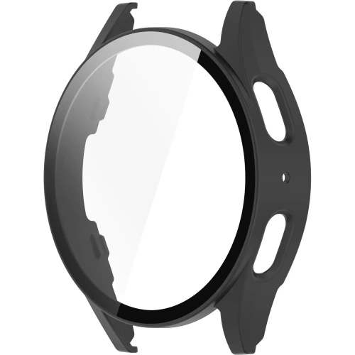 Etui ze szkłem do zegarka Bizon Case+Glass Watch do Samsung Galaxy Watch 7 44 mm czarne matowe