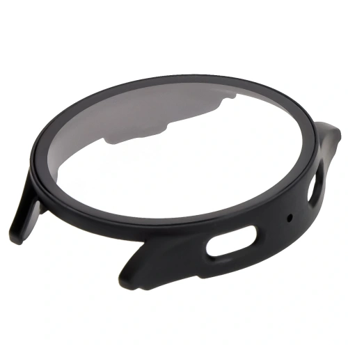 Etui ze szkłem do zegarka Bizon Case+Glass Watch do Samsung Galaxy Watch 7 44 mm czarne matowe