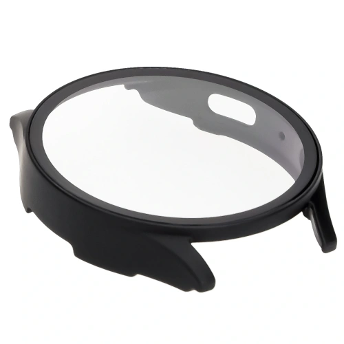 Etui ze szkłem do zegarka Bizon Case+Glass Watch do Samsung Galaxy Watch 7 44 mm czarne matowe