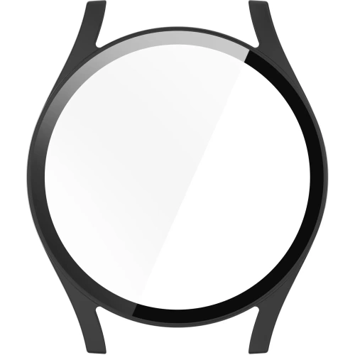 Etui ze szkłem do zegarka Bizon Case+Glass Watch do Samsung Galaxy Watch 7 44 mm czarne matowe