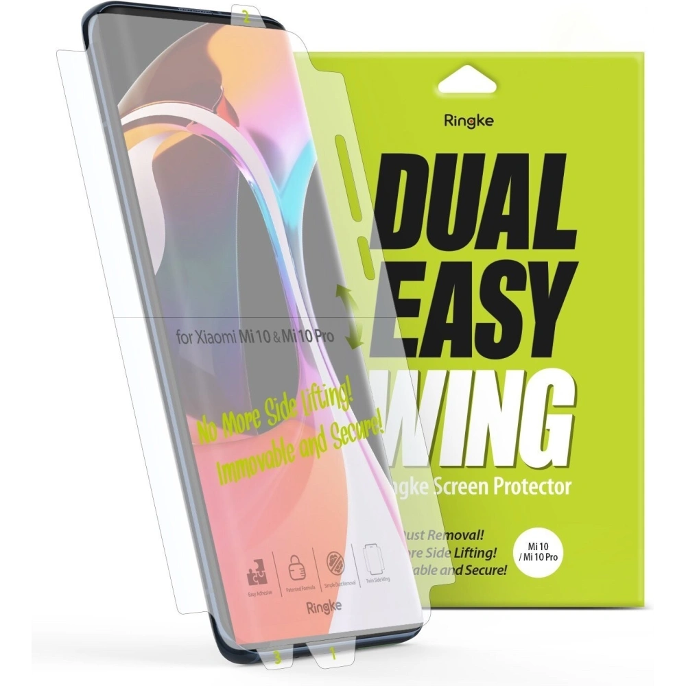 Hurtownia GSM - Folia hydrożelowa Ringke Dual Easy Wing Full Cover Xiaomi Mi 10/Pro [2 PACK] - RGK1171 - {ean13} - Hurt