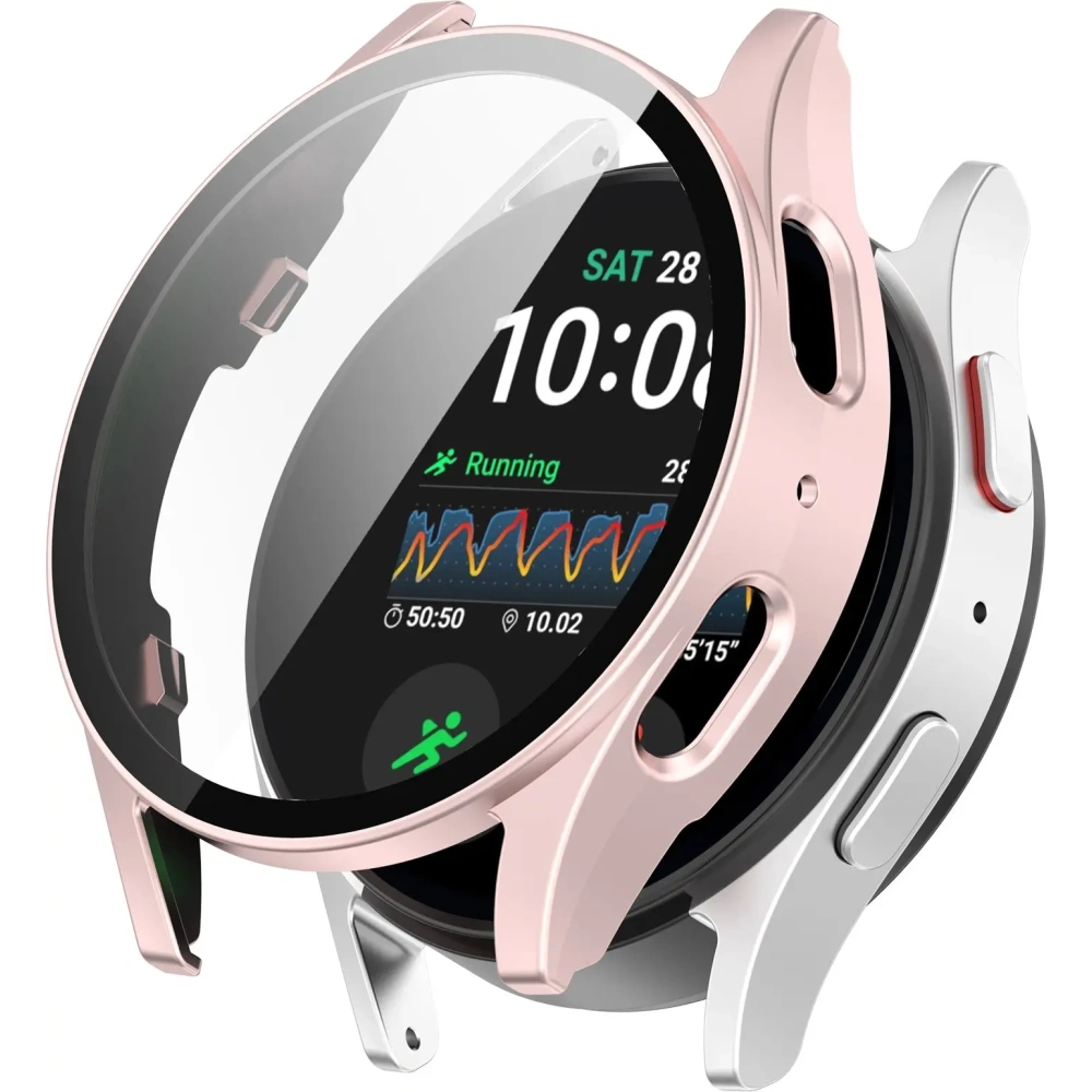 Hurtownia GSM - Bizon Case+Glass Ceas Samsung Galaxy Watch 7 44 mm roz satinat - BIZ6079 - {ean13} - Hurt